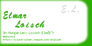 elmar loisch business card